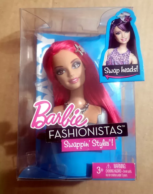 Barbie Fashionistas Swappin' Styles (Sassy) Fashionistas Barbie Doll Head