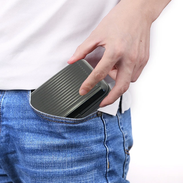 Bustine Protettive Anti-RFID STOBAZA - Set Da 10, In Alluminio, Per Carte Di Credito E Identità, Tascabili