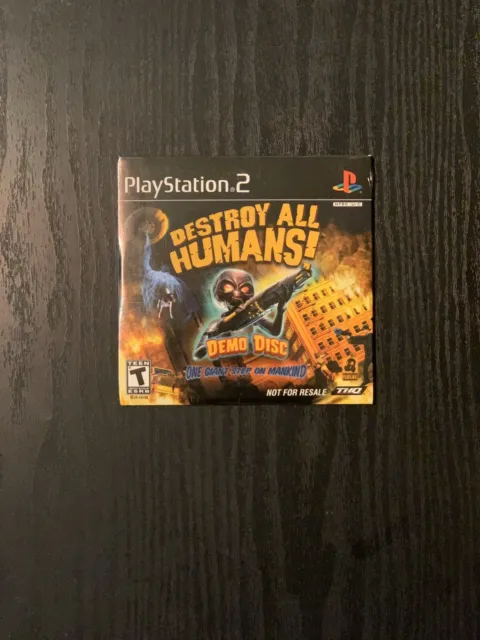 Destroy All Humans! Demo Disc. Playstation 2. PS2. NEW. SEALED. Rare