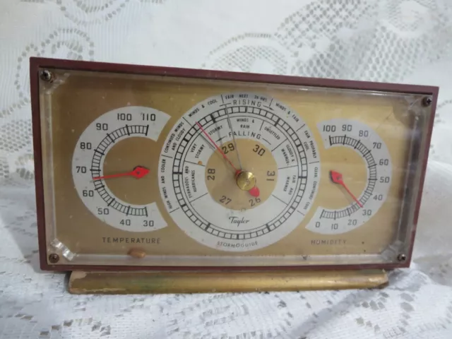 Vintage Taylor Temperature Stormoguide Humidity Gages AS IS for Parts