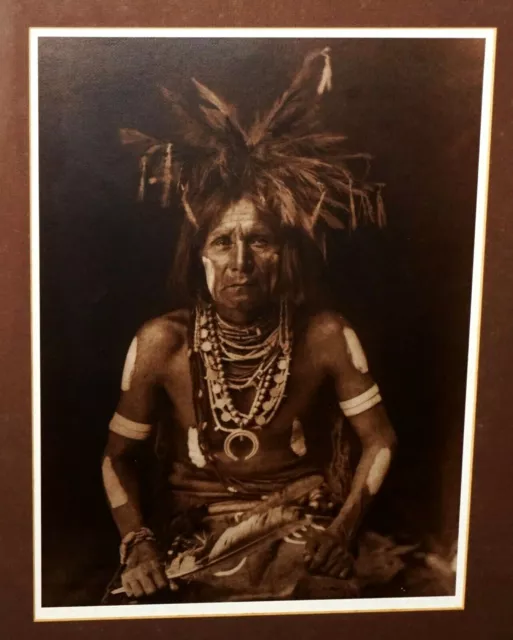 US Photo Print Hopi Snake Priest After Edward Curtis by Jean-Anthony Du Lac(BsG)