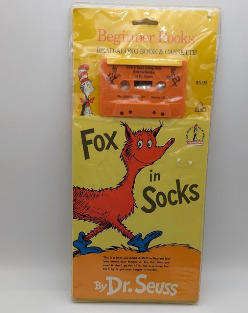 FOX IN SOCKS (Beginner Books) ReadAlong Cassette By Dr. Seuss New 47.