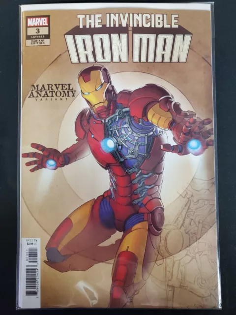 Invincible Iron Man #3 Lobe Anatomy Variant Marvel 2023 VF/NM Comics