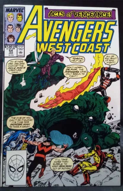 Avengers West Coast #54 1990 Marvel Comics Comic Book