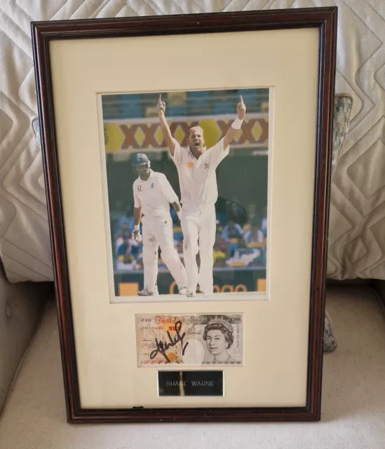 shane warne signed