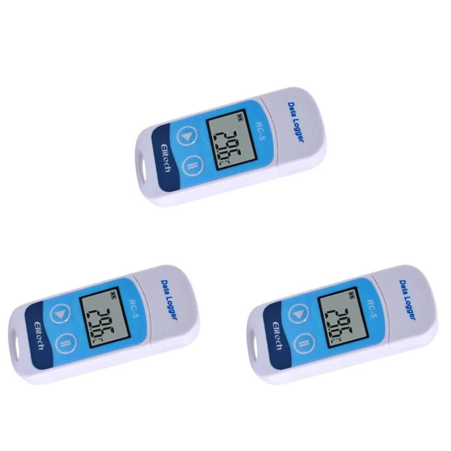 5 x ELitech RC-5 data logger di temperatura digitale USB ad alta precisione per WarehA6D2