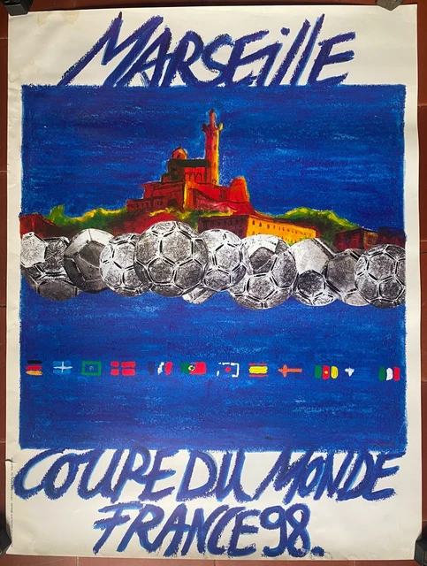 Affiche Coupe du Monde 1990 ITALY Collection Football Vintage 34x24 cm Affiche Coupe du Monde 1990 ITALY Collection Football Vintage 34x24 cm