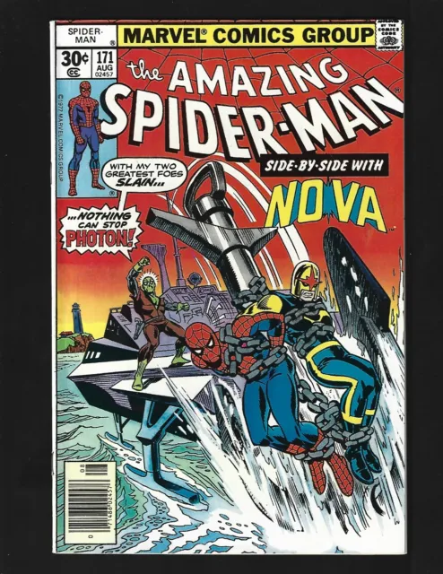 Amazing Spider-Man #171 FN 1st Photon Early Nova Molten Man A.I.M. Liz Allan