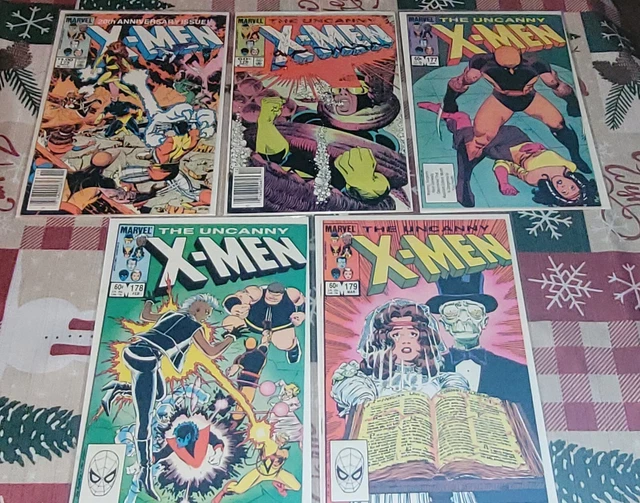 Uncanny X-Men #175, 176, 177, 178, 179 VF- avg  (1983) 5 book lot.