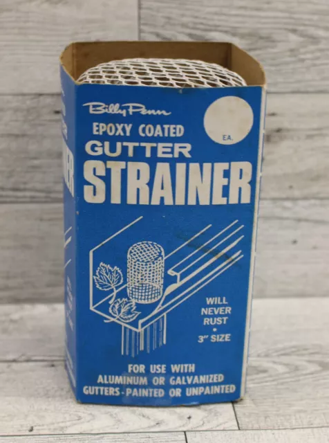 Billy Penn Epoxy Cotaed Gutter Strainer - White - 3" - New