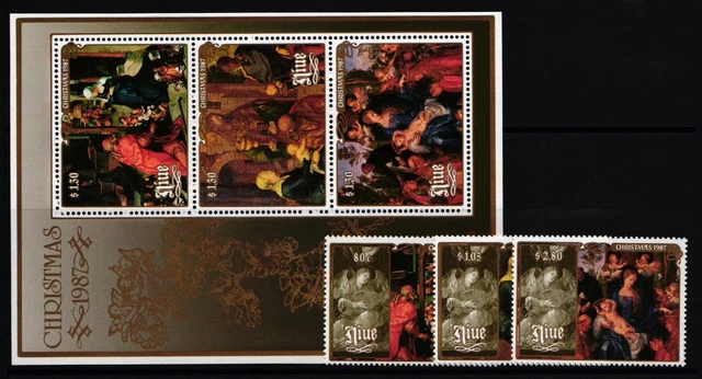 Niue 719-721 und Block 111 postfrisch Albrecht Dürer #IH893