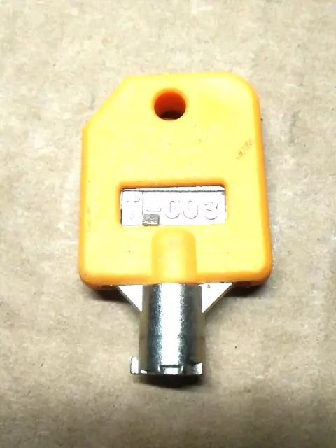 2  Barrel Lock T-003 Keys For Bulk Vending Machines Yellow  Free Shipping