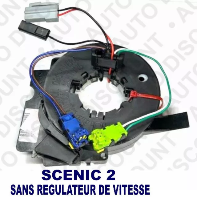 Contacteur tournant Airbag POUR RENAULT SCENIC 2 GRAND SCENIC 2 SANS REGULATEUR