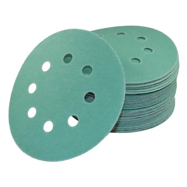 50x 5" 8-Hole 150-Grit Dustless Hook and Loop Sanding Discs for Porter-Cable 382