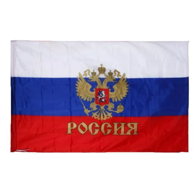 3x5ft Fahne Russland 90 x 150 cm russische Flagge Föderation Nationalflagg TD