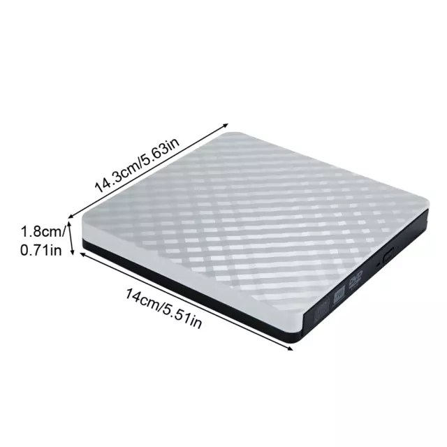 For Laptop PC HIFI Sound Professional USB 3.0 Portable External DVD Drive CD-RW