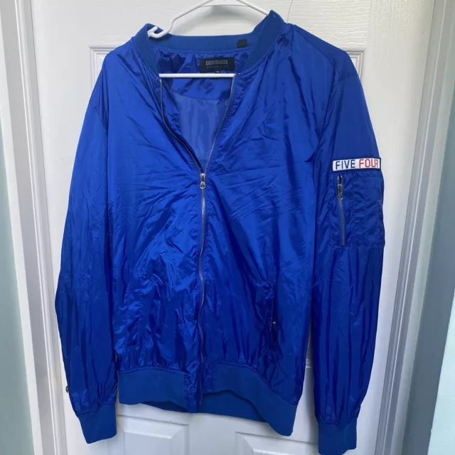 Five Four Blue Womens Zip Up Jacket Size Medium Grand Ac (504)