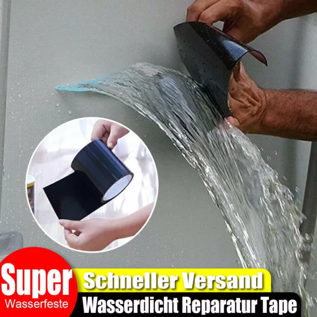 Super Wasserfeste Pflaster Wasserrohr Wasserdicht Klebeband Reparatur Tape !!