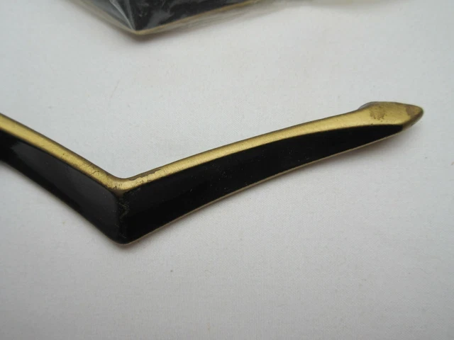 22 boutons de porte tiroir de porte vintage rétro Lilly 8360 laiton noir laiton neuf dans son emballage d'origine 3