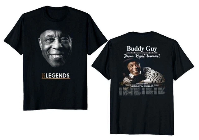 Buddy guy the legend - damn right 2023 tour unisex t-shirt size S-5XL