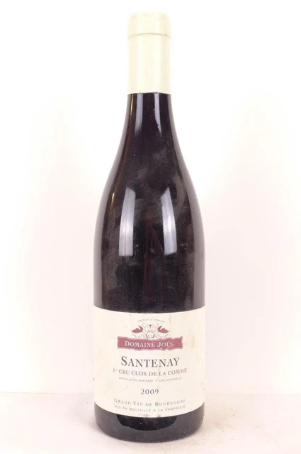 santenay domaine joly premier cru clos de la combe rouge 2009 - bourgogne