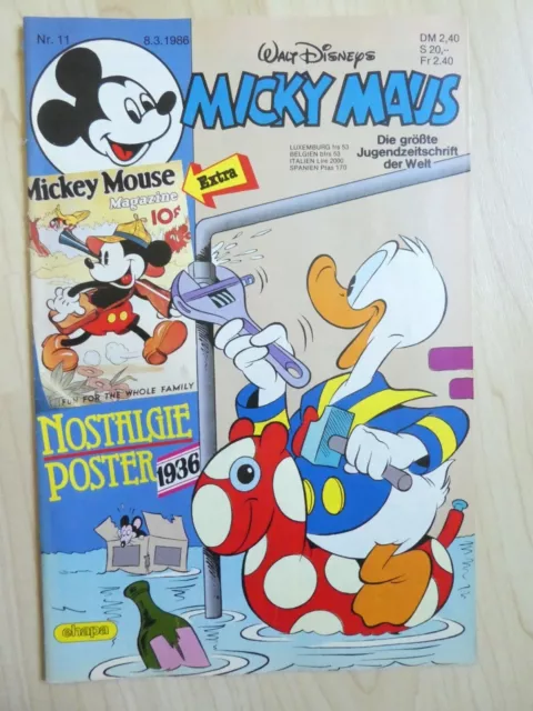 Walt Disneys Micky Maus Heft Nr. 11 vom 8.3.1986