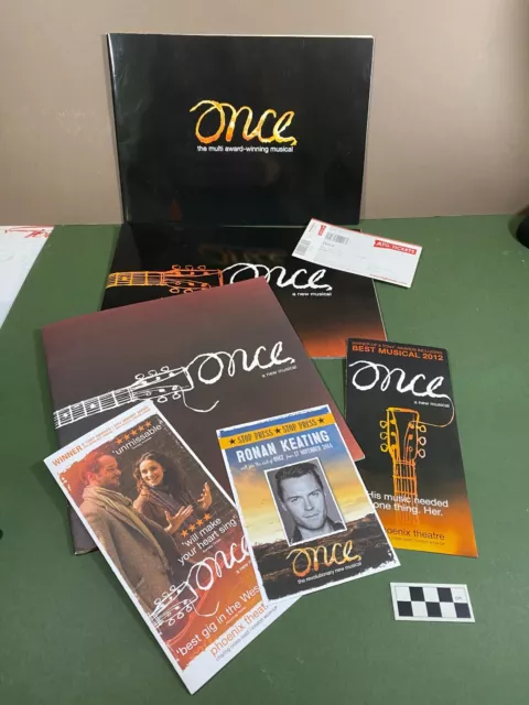 Once Musical ticket programme flyer memorabilia ephemera theatre