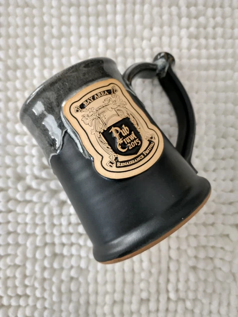 Grey Fox Pottery Hand Made in USA Tankard Stein Pottery Pub Crawl Bay Area 2015 Grey Fox Pottery Hand Made in USA Tankard Stein Pottery Pub Crawl Bay Area 2015