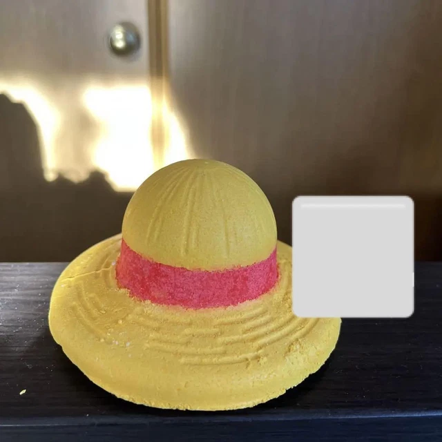 LUSH Luffy Devil's Fruit de una pieza baño bomba sombrero de paja
