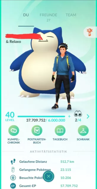 ⚠️ Pokémon Go Level 40 Shinys 100% iv Pokemon's Team wählbar Freunde Neu LVL Acc