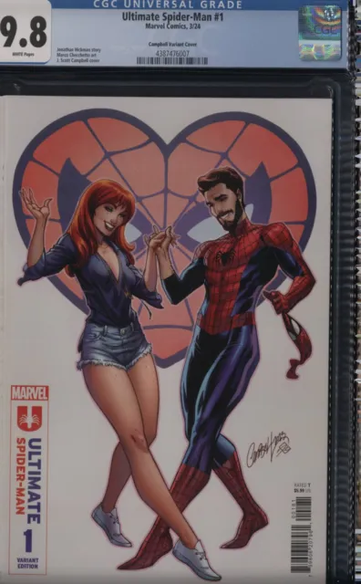 Marvel Comics Ultimate Spider-Man #1   CGC 9.8   J. Scott Campbell cover