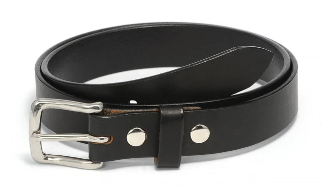 1 1/4" Amish Hand Crafted Casual / Dress Belt, Blk Brn Burg Dk Brn 30 - 60" Long