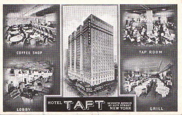 Postcard Hotel Taft New York City NY