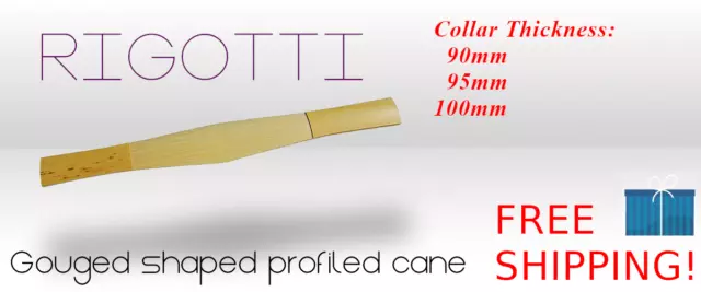 RIGOTTI 20 pieces Bassoon Cane GOUGED SHAPED PROFILED PREMIUM QUALITY