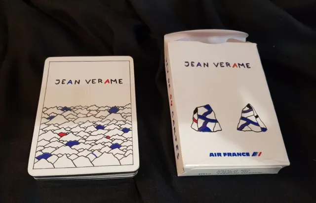 Jeu de 54 Cartes AIR FRANCE Jean Verame - Non utilisé blister Luxe Collection