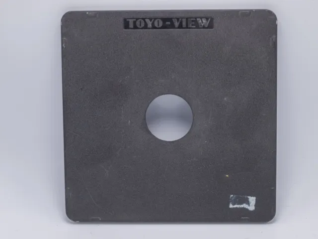 Toyo-View Large Format Camera Lens Board 158mm Square - 34.6mm Copal #0 Hole