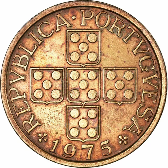 [#770848] Moneda, Portugal, 50 Centavos, 1975, MBC+, Bronce, KM:596