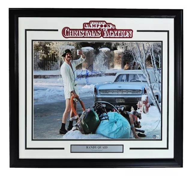 Randy Quaid Signed Framed 16x20 National Lampoons Christmas Vacation Photo BAS