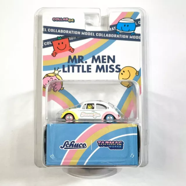 Tarmac Works Vw Beetle Low Ride Height Mr. Men Miss Little Collab64 Schuco 1:64