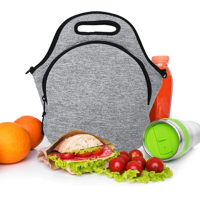 (Light Grey)Regalo RomanticoPranzo Al Sacco Borsa Per Alimenti In Neoprene