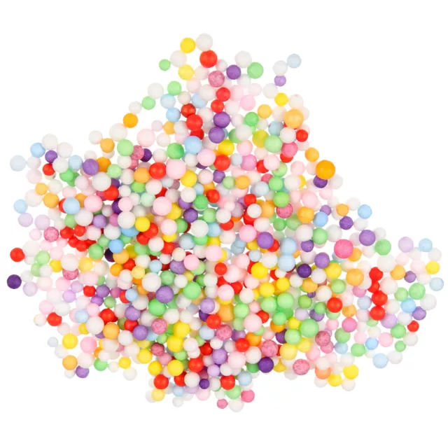 Relleno de bolas decorativas de confeti dispersas de mesa de espuma redonda