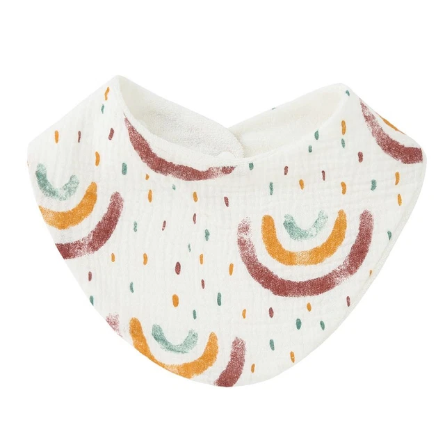 Baby Cotton Gauze Bibs Soft Infant Newborn Double Sides Use Burp Cloths Bandana