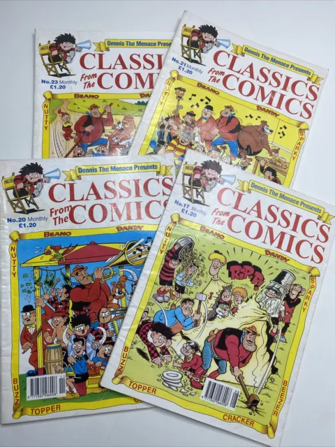 4 x CLASSICS FROM THE COMICS - Monthly Comic Cartoon Compilation - Beano / Dandy