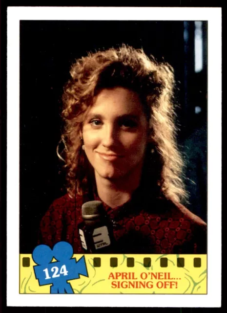 TMNT Topps Movie Cards (1990) April O'Neil ... Signing Off! No. 124