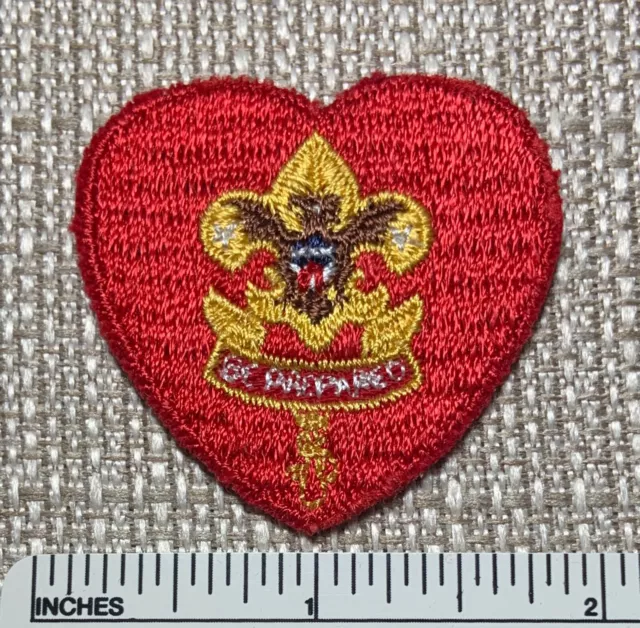 Vintage LIFE SCOUT Boy Scouts Uniform Badge PATCH Rank Sash BSA Red Heart CB