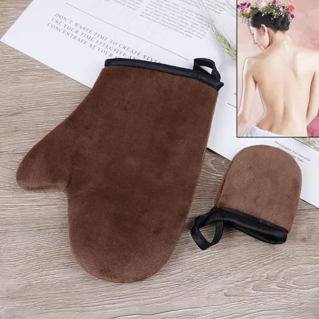 Reusable Body Cleaning Glove Body Self Tan Applicator Tanning Gloves Crea-wf