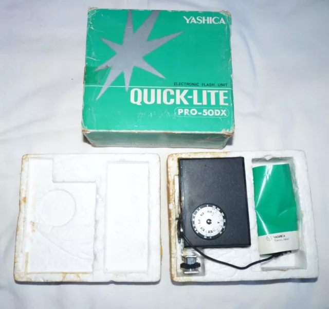 Flash appareil photo argentique - Yashica Quick-Lite Pro-50DX - Test ok