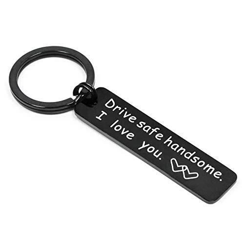 Drive Safe Keychain I Need You Here With Me Gifts for Black I Love You B