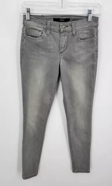 Joes Jeans Womens 25 Gray Faded Wash Flawless Icon Mid Rise Skinny Ankle Denim