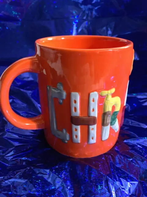 Home Depot Tools Mug Cup Christmas 2014 Orange Coffee